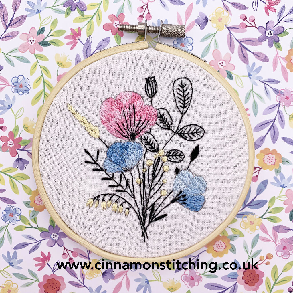 Floral Embroidery Kit