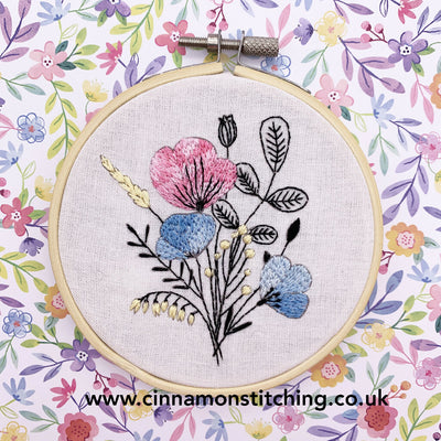 Floral Embroidery Kit