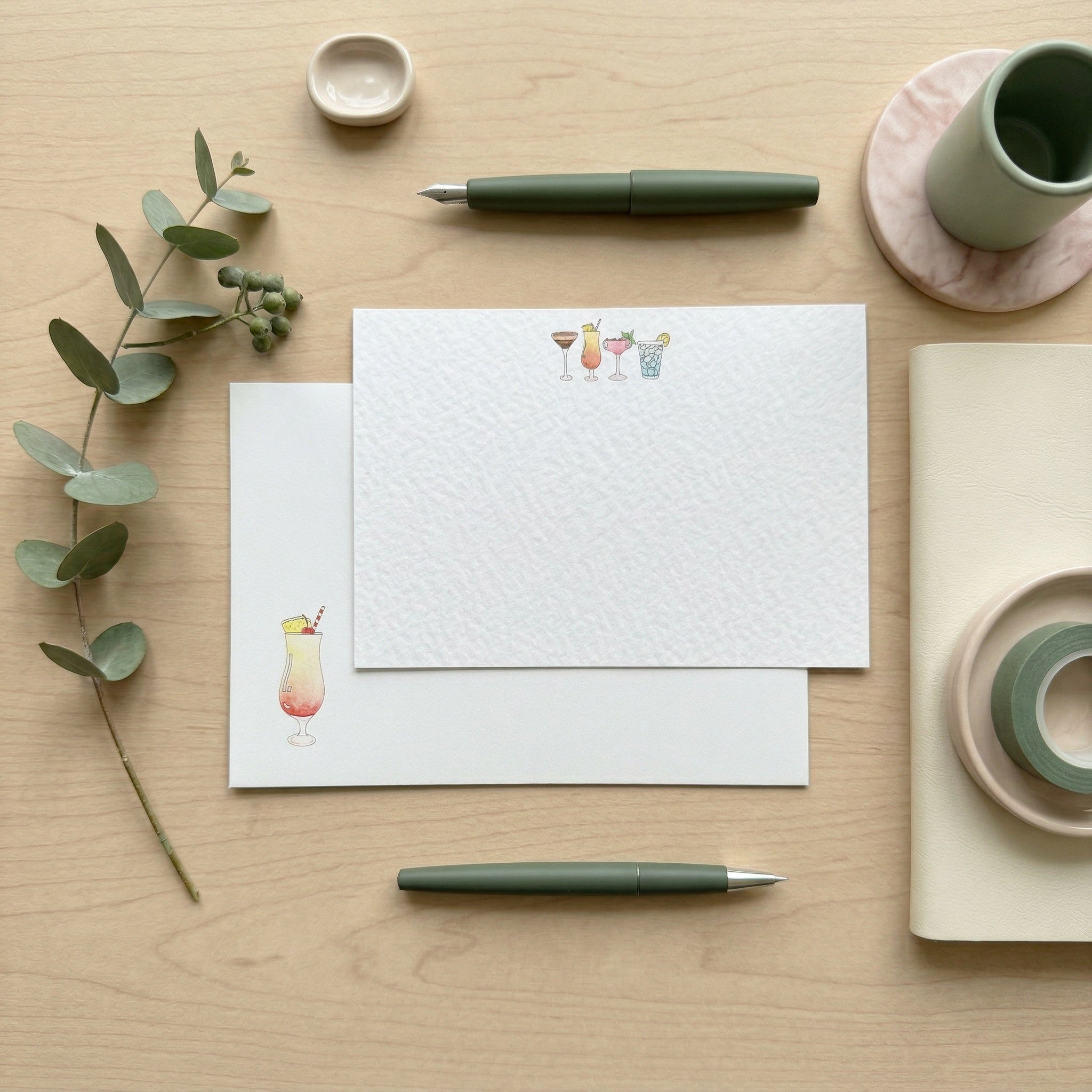 Cocktail Cards Note Cards | Country Living Marketplace