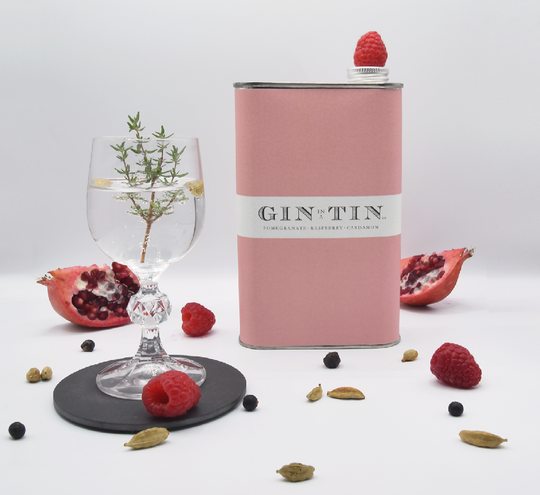 LONDON DRY POMEGRANATE, RASPBERRY & CARDAMOM GIN IN A TIN - 50cl Tin