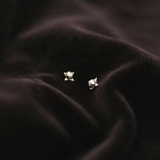 Clove Studs in Gold Vermeil