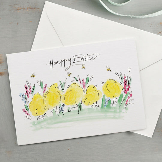 'Chicks & Bumble Bees' Easter Card