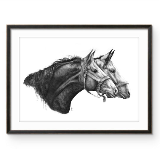 A4 Fine Art Print – “Two Horses”
