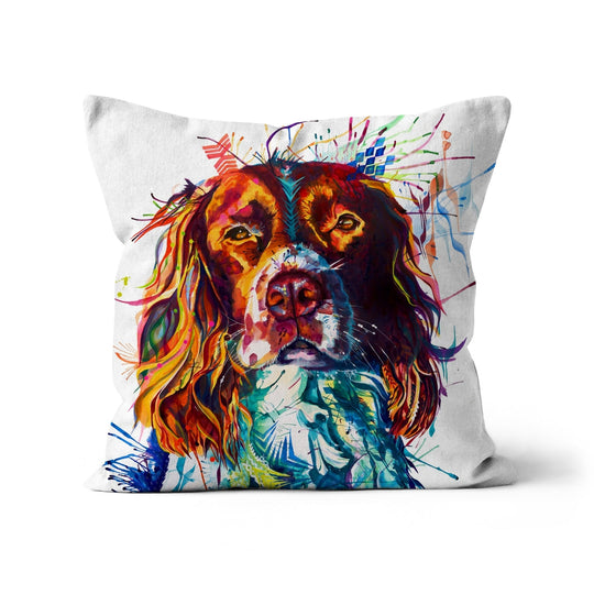 Spruce the Springer Spaniel Cushion
