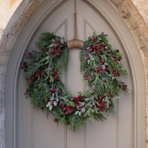Folkingham Sparkle Christmas Wreath