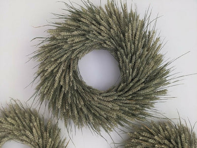 Handamde Forever Wreath Made From Green Wheat