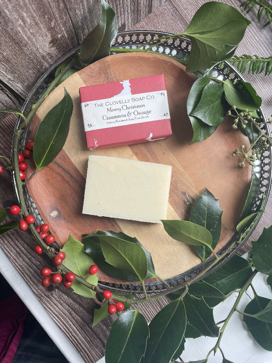 Cinnamon & Orange Merry Christmas Handmade Soap