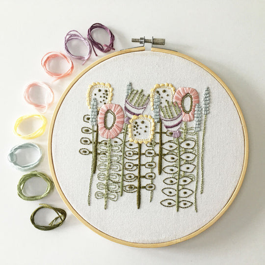 Floral Embroidery Kit