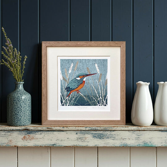 Kingfisher -Signed and mounted Giclée Art Print