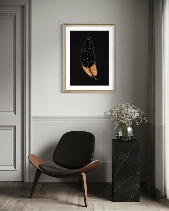 "The Beauty of a Guinea Fowl Feather" - Country Collection