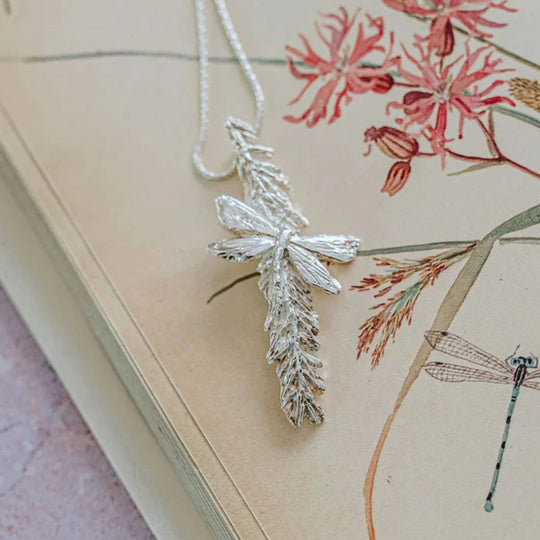 Dragonfly & Catkin Pendant