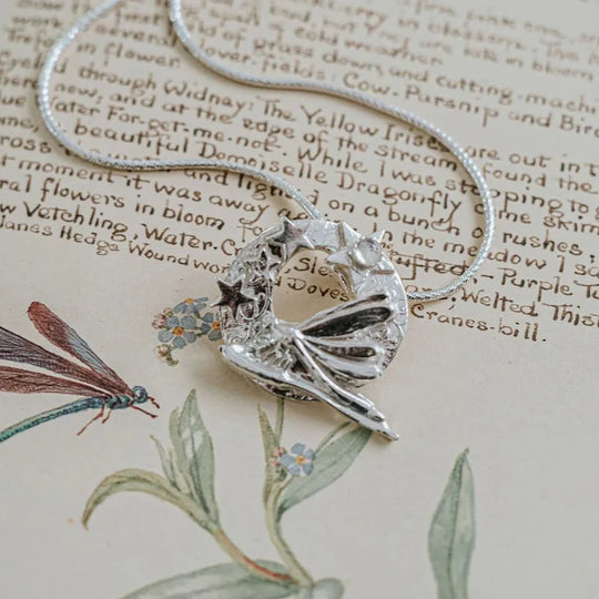Dragonfly & Stars Moonstone Necklace