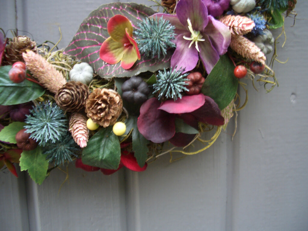 Hellebore and Thistle Wreath