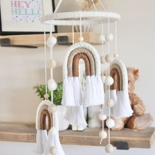 Macrame Rainbow Mobile
