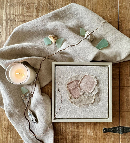 Sea Glass VI Textile Art