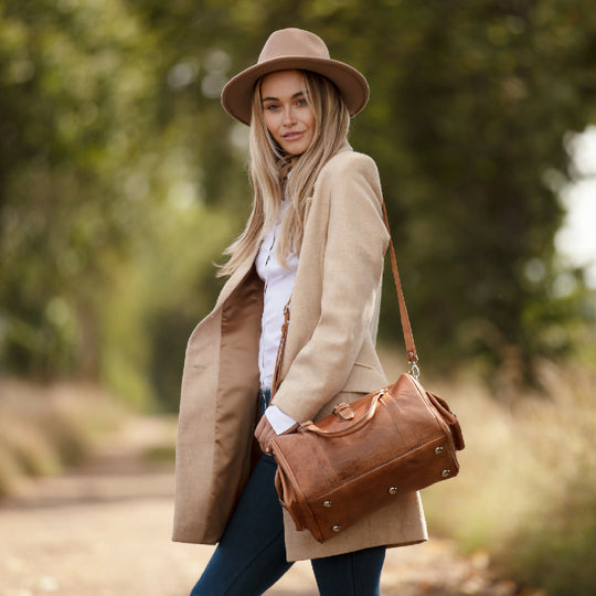 The Rabat Bowling Bag in Tan