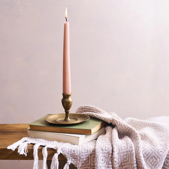 Beige Diamond Cotton Throw