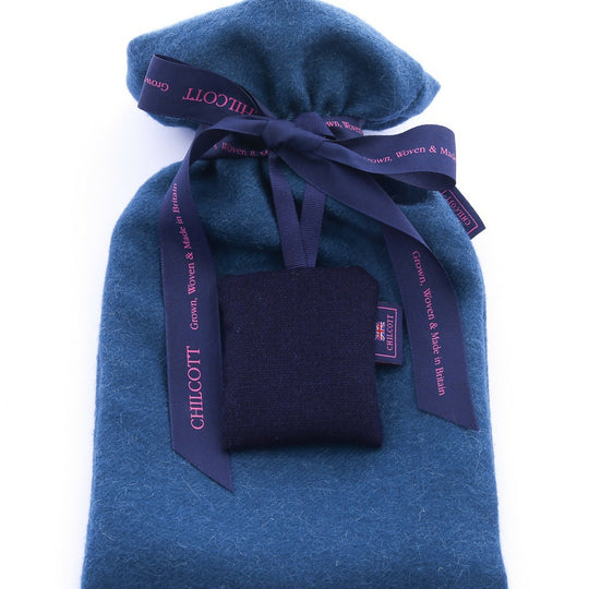 Chilcott Alpaca Hot Water Bottle - Dark Blue