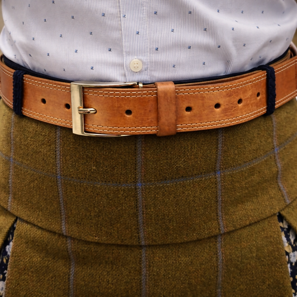 Tan Leather Belt - Wide Width