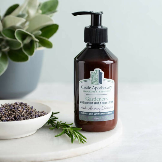 Gardener's Moisturising Hand and Body Lotion with British Lavender, Rosemary and Geranium