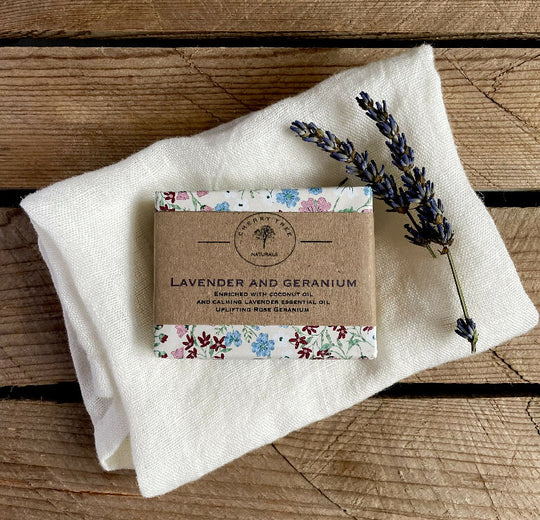 Lavender and Geranium Soap Bar