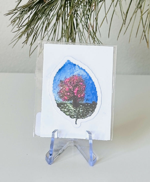 Spring Blossom Die-Cut Printed Sticker