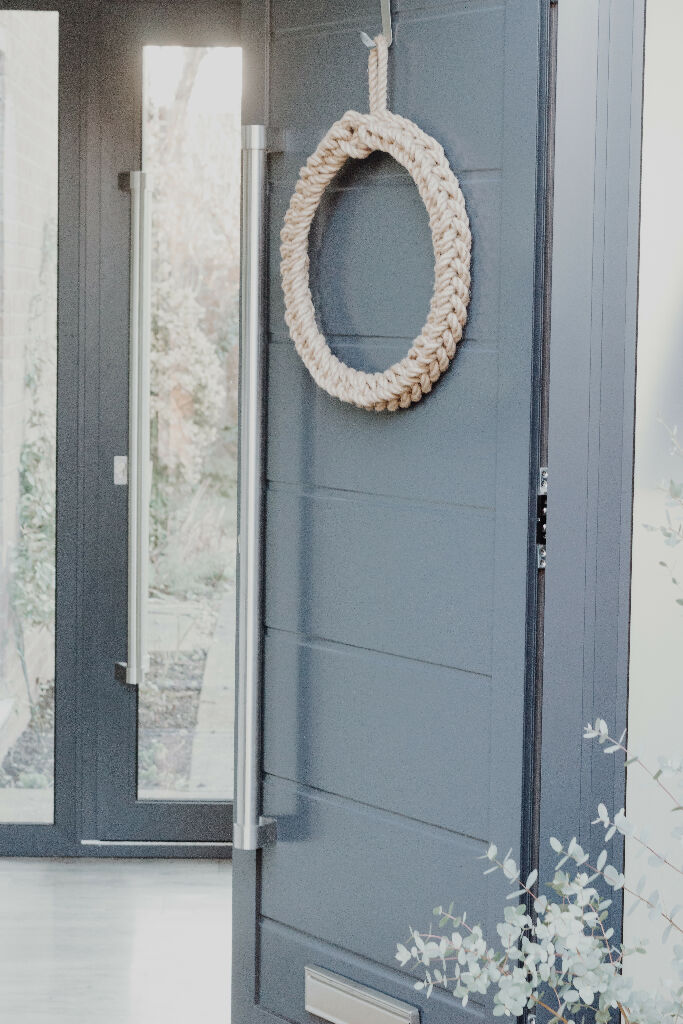 40cm Jute Christmas Rope Wreath