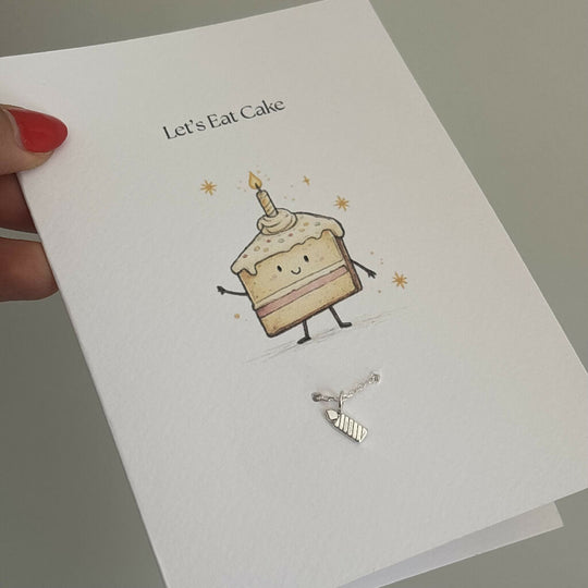 Sterling Silver Birthday Candle Charm Bracelet Greeting Card Gift | Birthday Gift