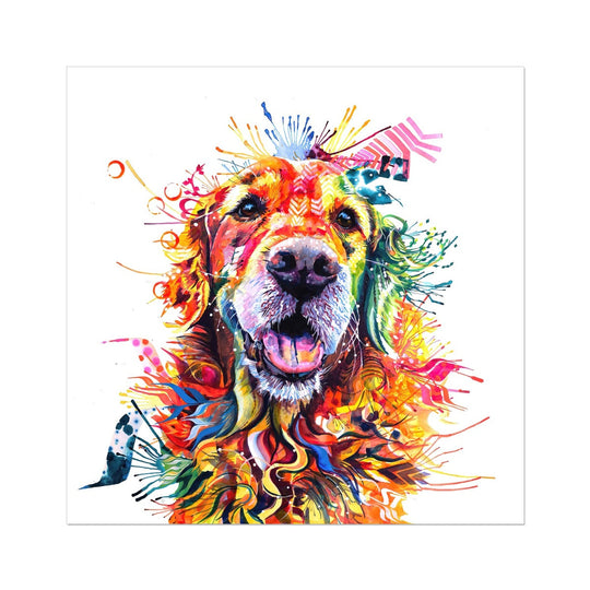 Monty the Golden Retriever Fine Art Print