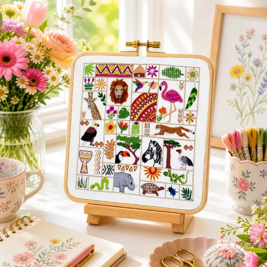 Escape to Africa Hand Embroidery Kit