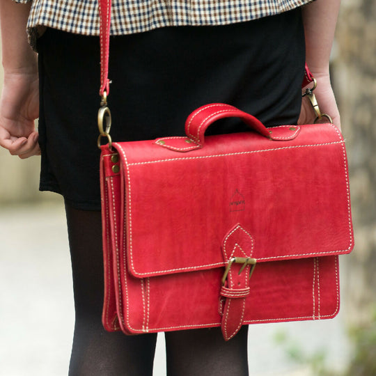 The Casablanca Large Satchel in Red