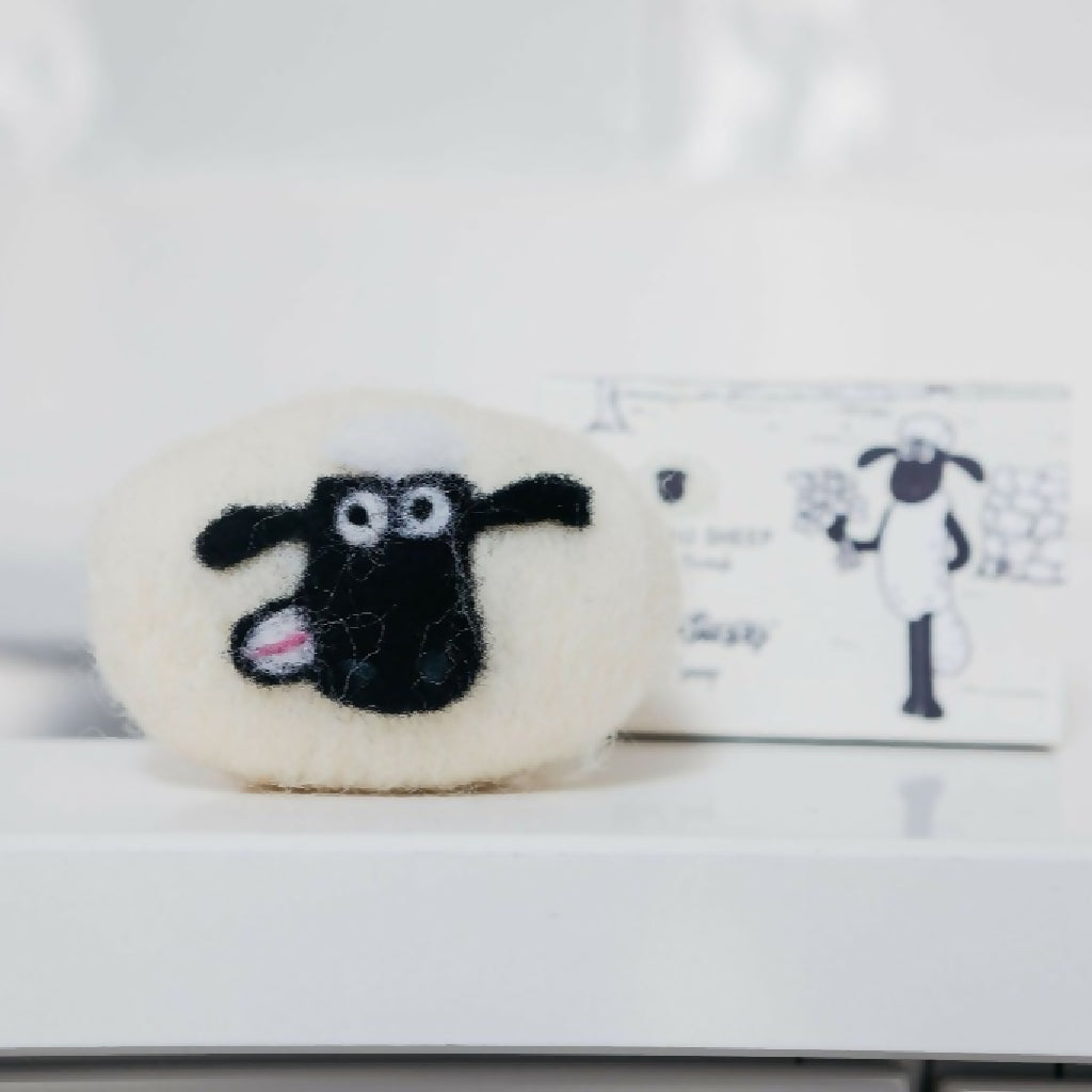 Shaun the Sheep x Little Beau Sheep Felted Soap