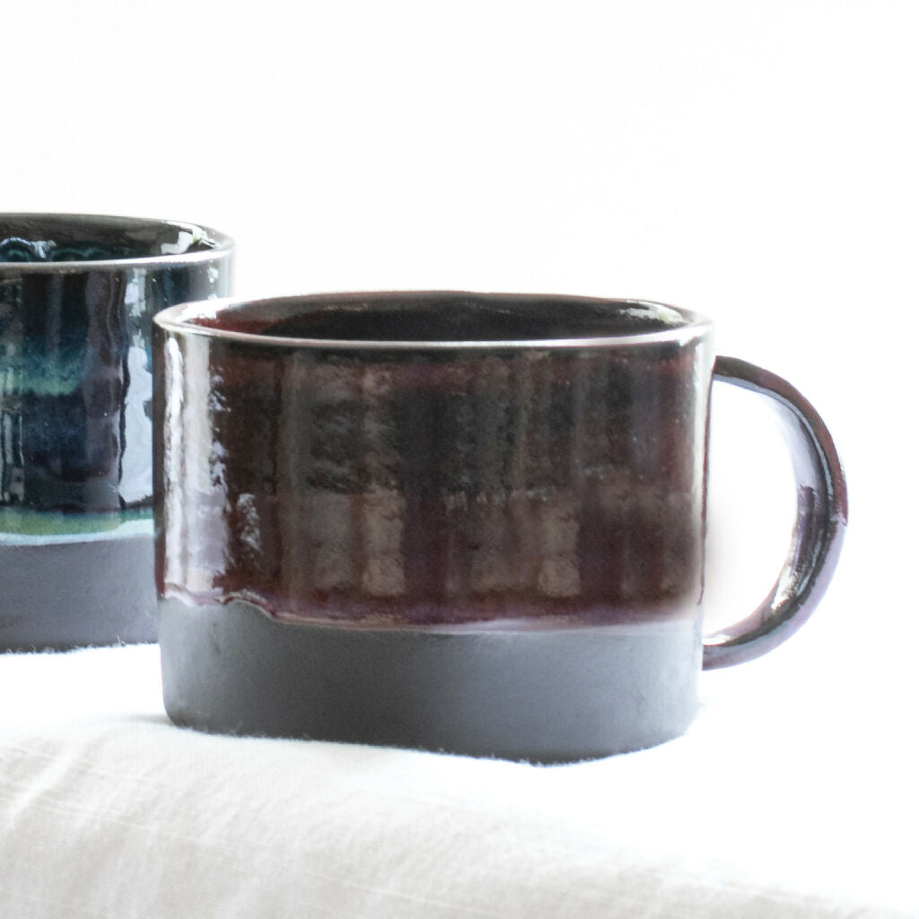 Stoneware Mug Storm Waterfall