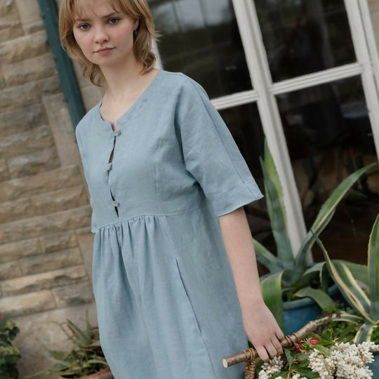 Muriel Linen Dress
