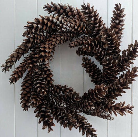 Handmade Wreath From Natural Pine Cones