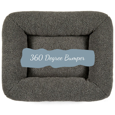 PupPillow 360 Degree Bumper Medium Slate Grey