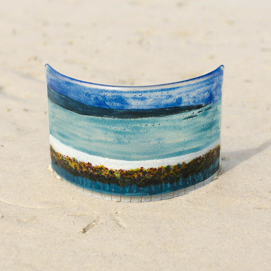 Orkney Fused Glass Large Curve