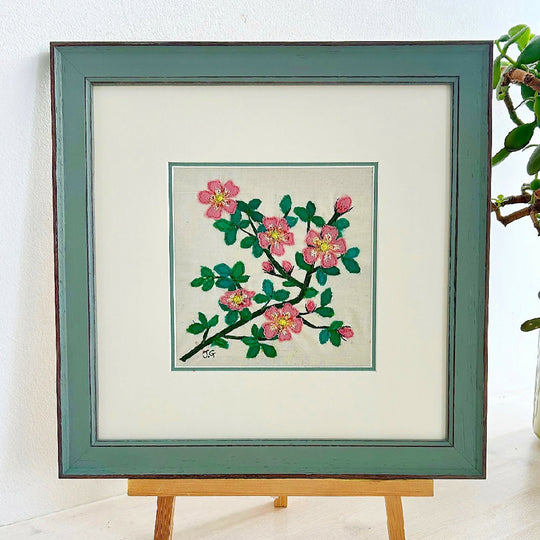 Wild Rose - Original Textile Artwork
