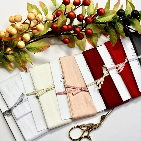 Faux Silk Ribbon Collection. 5 meters