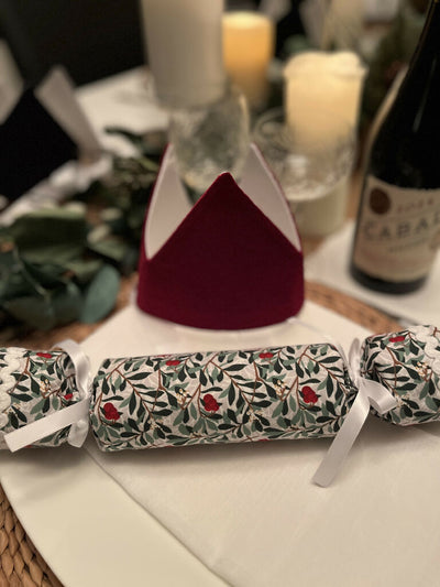 Luxury Velvet Christmas Cracker Hats/Crowns Eco and Reusable - 8 Colours