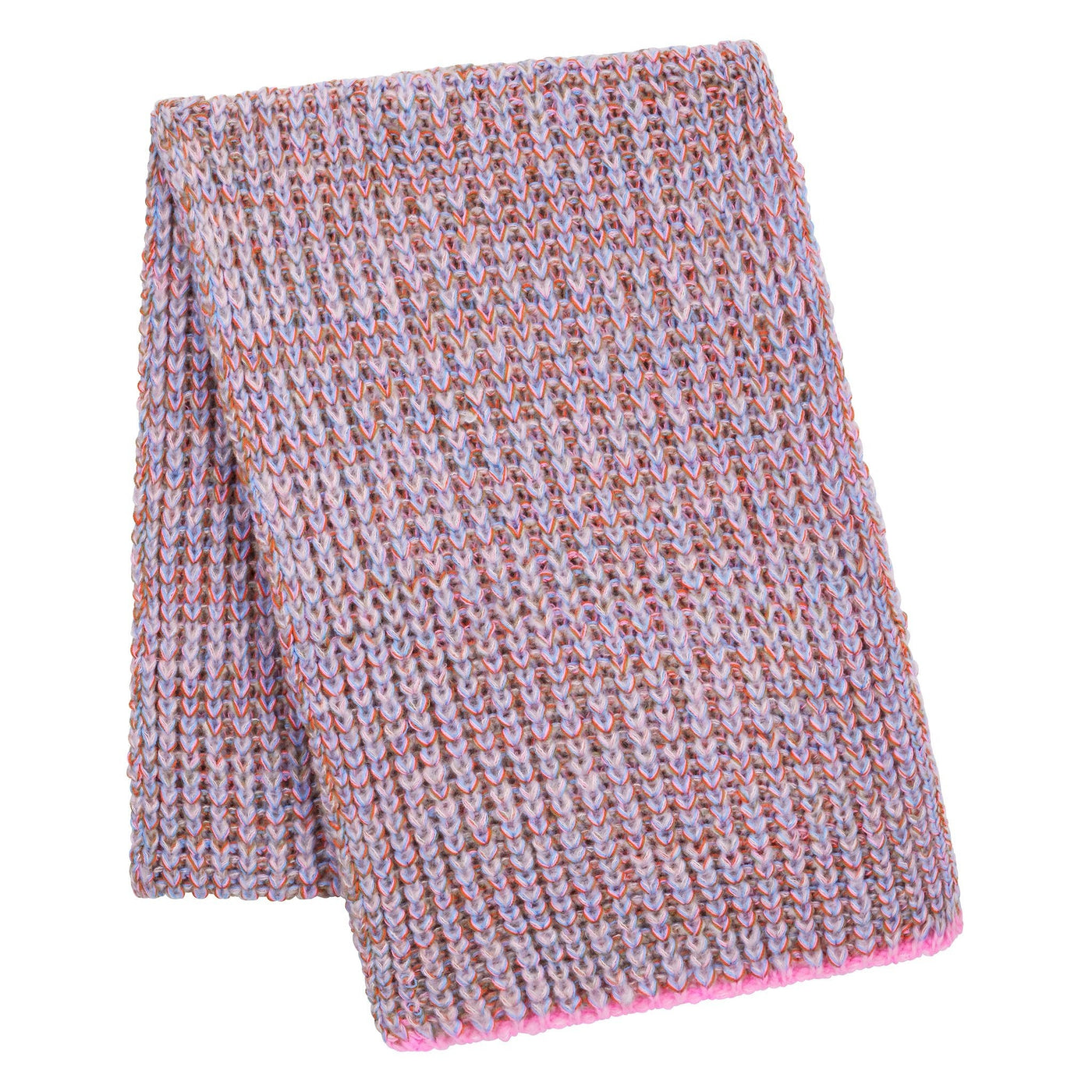 Florence Twist Oversized Knitted Scarf - Pink