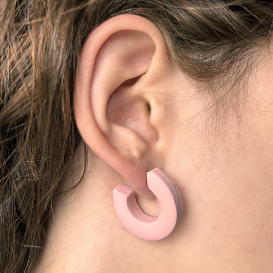Fiesta| Blush | Hoop Earrings