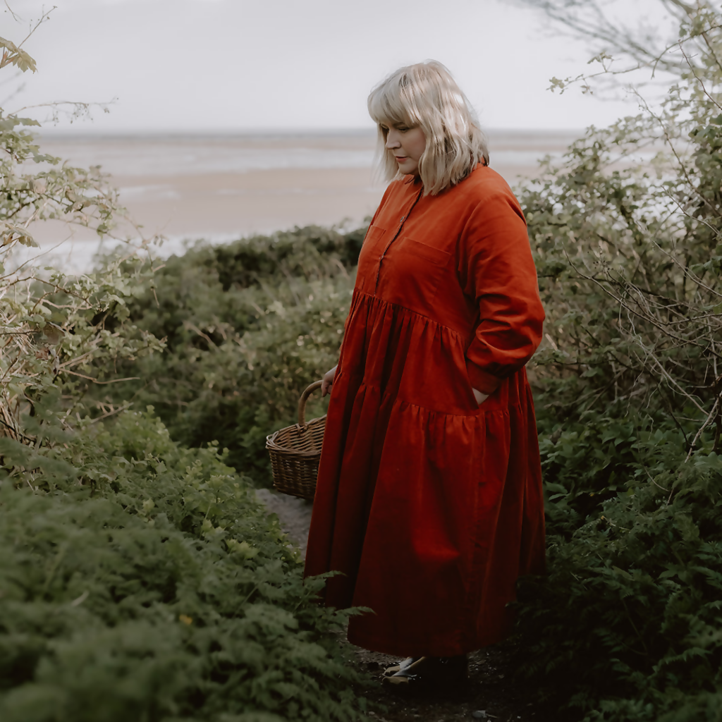 1 Dorothy shirtdress in  saffron corduroy