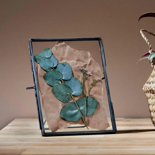 Recycled Metal & Glass Photo Frame - Antique Silver