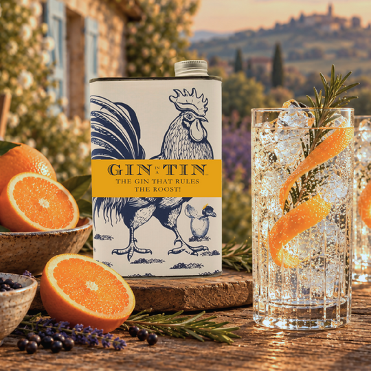 A Cockerel Tin Of Gin | 50cl Tin