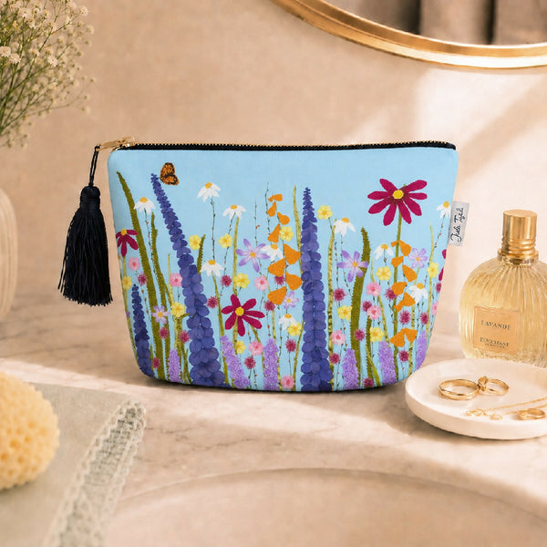 Dizzy Heights Velvet Cosmetic Bag