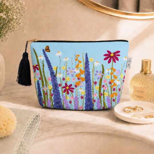 Dizzy Heights Velvet Cosmetic Bag
