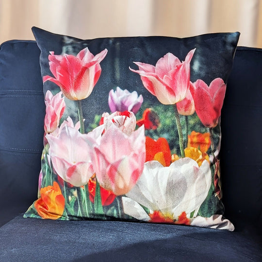 Tulip Velvet Cushion