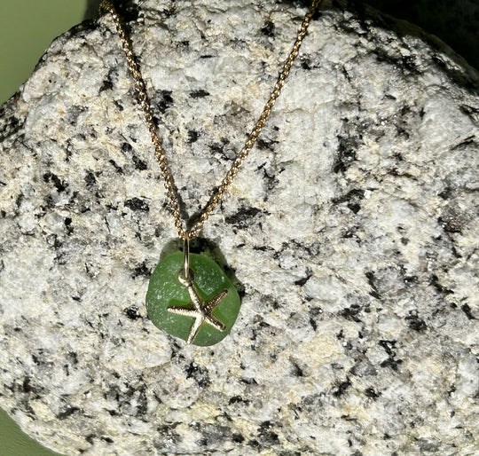 Starfish & Sea Glass Necklace
