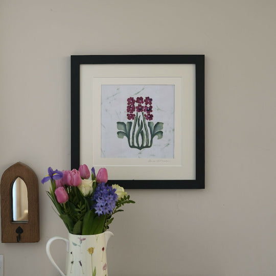 Hyacinth Hand Dyed Batik Painting